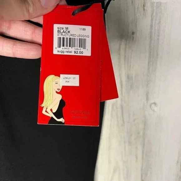 NWT Spanx structured leggings black size medium - Picture 5 of 6